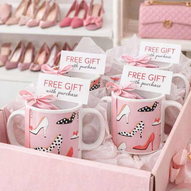 Pretty in Pink High Heel  Kaffeetasse (Von Creator hochgeladen)