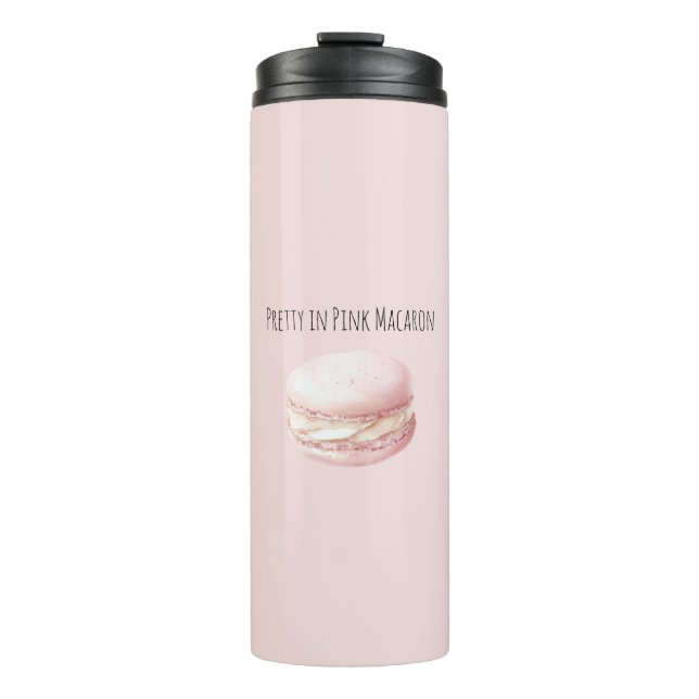 Pretty in Pink Macaron Thermosbecher (Vorderseite)