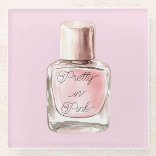 Pretty in Pink Nagellack Glasuntersetzer