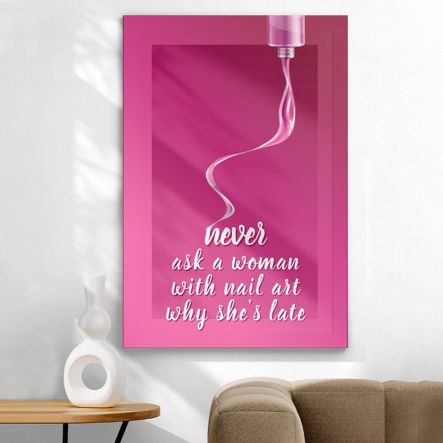 Pretty in Pink Nails Poster (Von Creator hochgeladen)