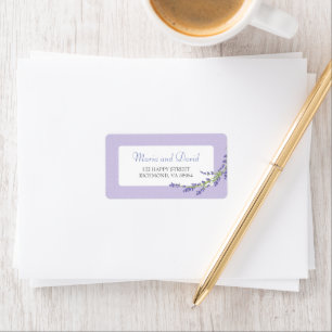 Pretty in Purple RSVP Adresse Adressaufkleber