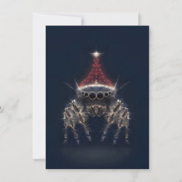 Pretty Jumping Spider Christmas Cards Feiertagskarte