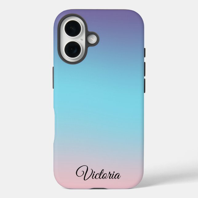 Pretty Ombre Personalized Phone Case-Mate iPhone Hülle (Rückseite)