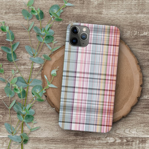 Pretty Pastel Pink Blue Red Purple Tartan Pattern Case-Mate iPhone Hülle