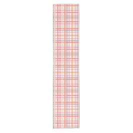 Pretty Pastel Plaid Kurzer Tischläufer