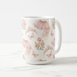 Pretty pink ballerina inspired design kaffeetasse