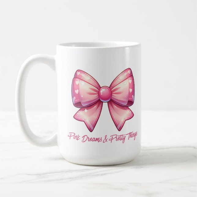 Pretty Pink Bow-Pink Dreams & Pretty Things Kaffeetasse (Links)