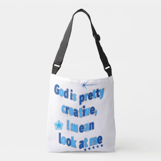 Pretty & Powerful Statement Tote Bag Tragetaschen Mit Langen Trägern (Vorderseite)