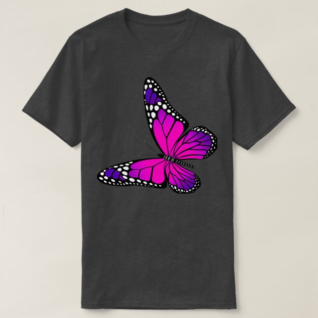 Pretty Purple Butterfly 2 T-Shirt (Design vorne)