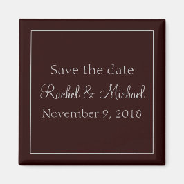 Pretty Purple Chic Save the Date Magnet