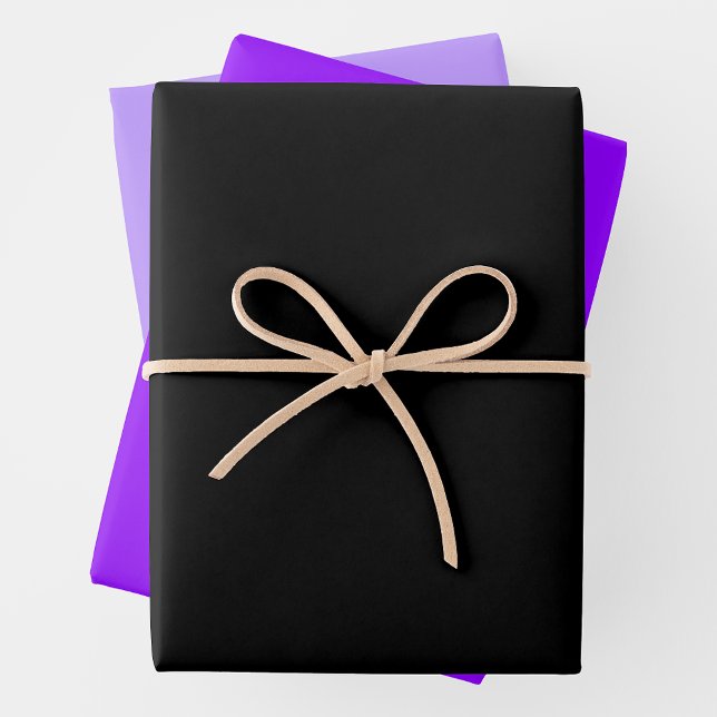 Pretty Purple, Pale Purple & Black Complementary Geschenkpapier Set (Pretty Purple, Pale Purple & Black Complementary Wrapping Paper Sheets)