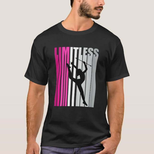 Pretty Rhythmic Gymnastics Squad Girl Kid Pink Lim T-Shirt (Vorderseite)