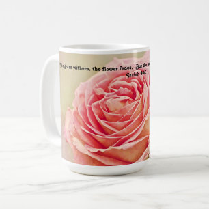 Pretty Rose Bible Scripture Mug Cup Kaffeetasse