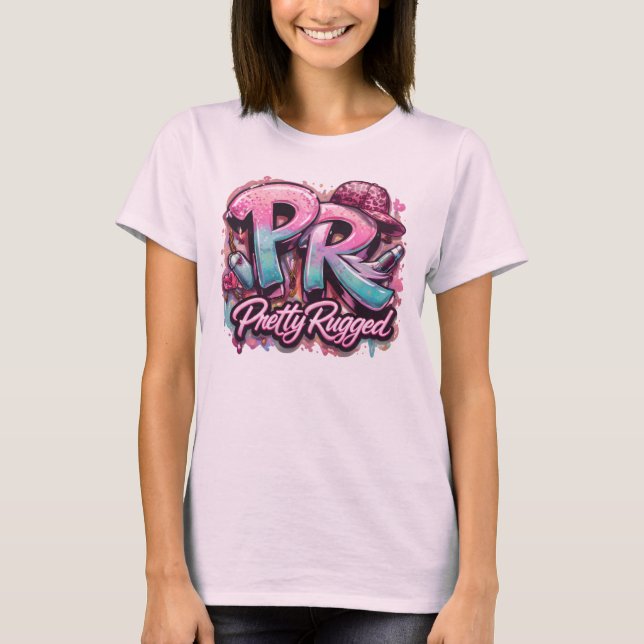 PRETTY RUGGED LOGO T-SHIRT (Vorderseite)