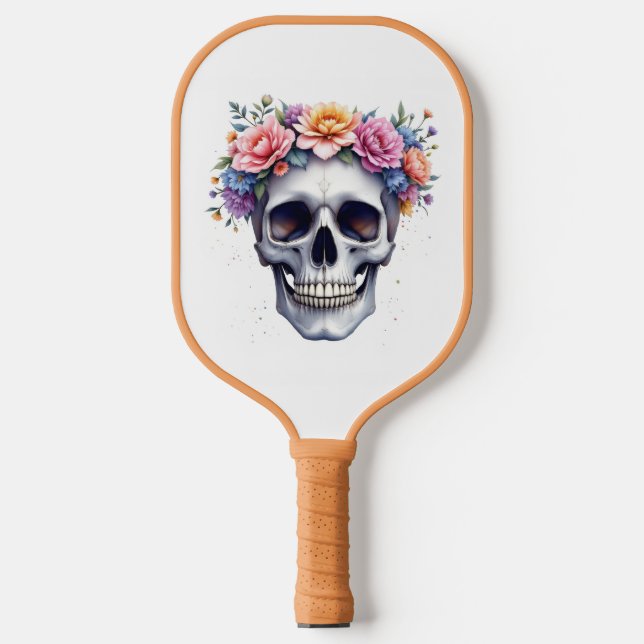 Pretty Skull Pickleball Schläger (Vorderseite)