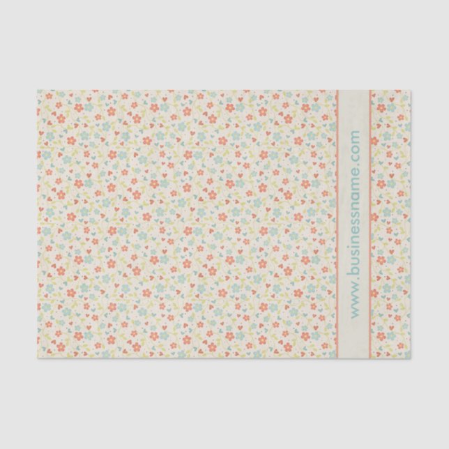 Pretty Spring Vintage Floral Seidenpapier (Vorderseite)