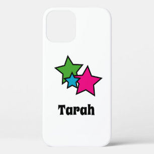 Pretty Stars Pink Blau Grün Schwarz Personalisiere Case-Mate iPhone Hülle