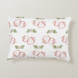 Pretty strawberry pattern Nursery decor Cute Dekokissen