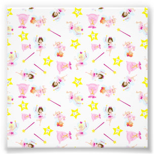 Pretty Tooth Fairy Magic Wand White Teeth Yellow Fotodruck