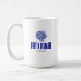 Pretty Unstable: Blue Floral Statement Tee Kaffeetasse