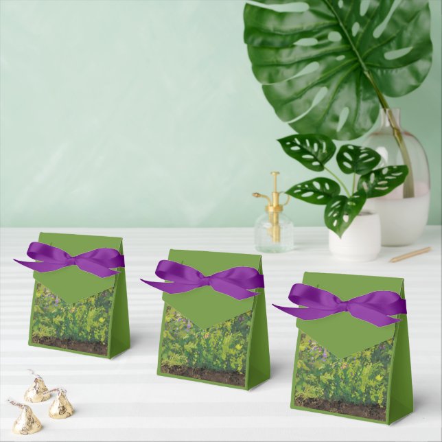 Pretty Watercolor Floral Bush Graphic Art Painting Geschenkschachtel (Zahlreiche)