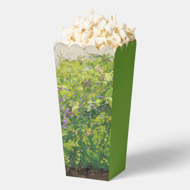 Pretty Watercolor Floral Bush Graphic Art Painting Geschenkschachtel (Geplatzt)