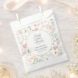 Pretty Watercolor Wildflower Baby Shower Favor Bag Geschenktütchen