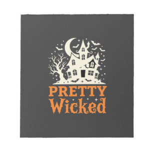 Pretty Wicked Halloween Haunted House_1 Notizblock