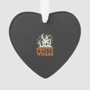 Pretty Wicked Halloween Haunted House_1 Ornament