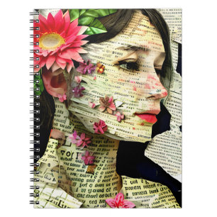 Pretty Woman Art Collage Notizblock
