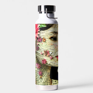 Pretty Woman Kunstcollage   Trinkflasche
