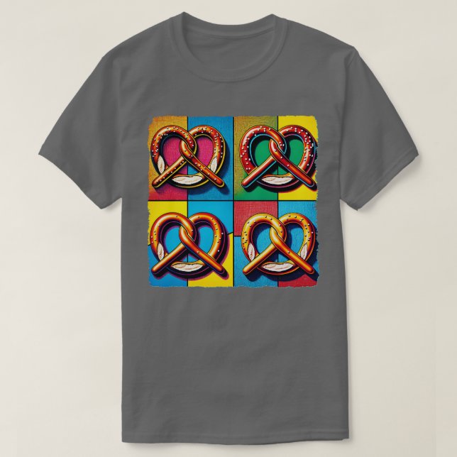 Pretzel A Drehung des künstlerischen Geschmacks T-Shirt (Design vorne)