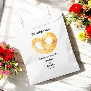 Pretzel Heart Wedding Donut Geschenktütchen