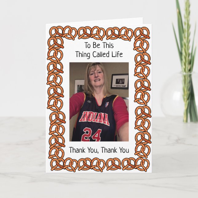 Pretzel-Karte für Deb's Rente Karte (Vorderseite)