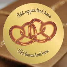 Pretzel Knot Pair auf Imitats Gold - Ihr Wunschtex