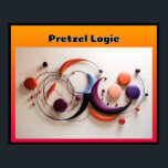 Pretzel Logic Poster<br><div class="desc">Karo aus diesem hübschen abstrakten Bild von verschiedenen bunten Formen in einer Art Muster angeordnet. Ich nenne das Bretzel-Logik, einen Titel, den ich mir aus einem Steely-Dan-Album der 70er Jahre geliehen habe. Dieses Bild würde schön in einem Büro, einer Familienhalle oder einem Schlafzimmer aussehen. Sie können dieses "Pretzel Logic" Poster...</div>