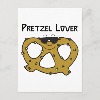 Pretzel Lover Geschenk Postkarte