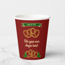 Pretzel-Weihnachtsveranstaltung oder Party - Text