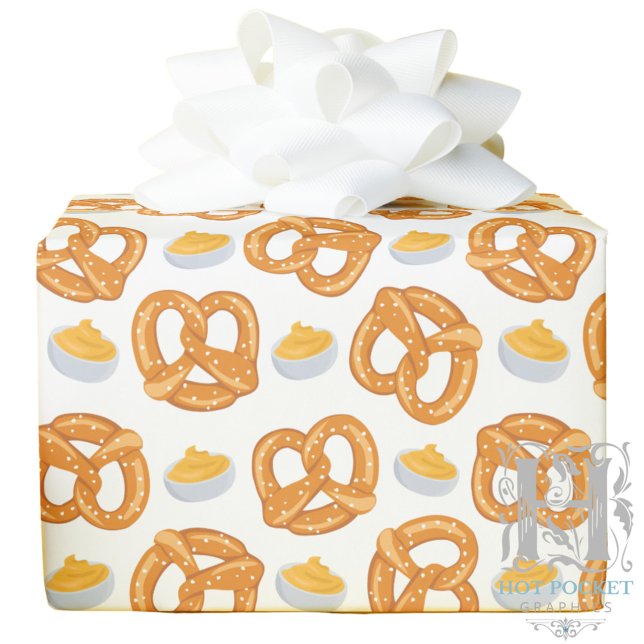 Pretzels & Cheese Wrapping Paper Geschenkpapier (Von Creator hochgeladen)