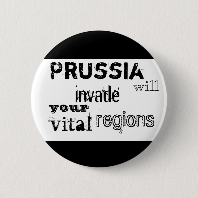 Preußen dringt Ihre wesentlichen Regionen ein Button (Vorderseite)