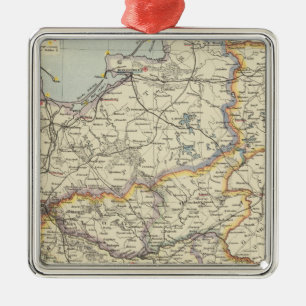 Preußen und Polen 2 Silbernes Ornament