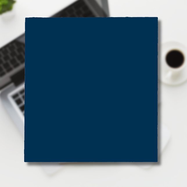 Preußisch Blue Solid Color | Classic | elegant Notizblock (Von Creator hochgeladen)