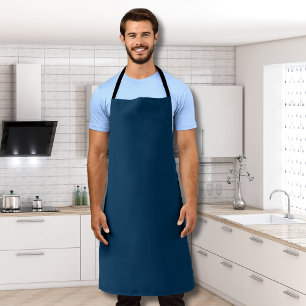 Preußisch Blue Solid Color Classic elegant Schürze