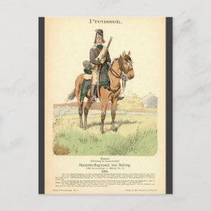 Preussisch Hussar Postkarte