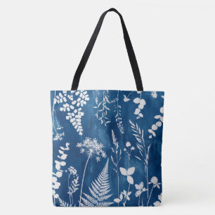 Preußisch Indigo Blau Cyanotyp Farn Botanische Kun