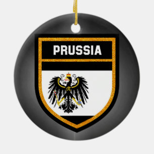 preußische Flagge Keramikornament