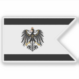 preußische Flagge - Ziviles Abzeichen (1892-1918) Aufkleber