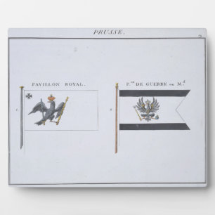 Preußische Flaggen, aus einem französischen Flagge Fotoplatte