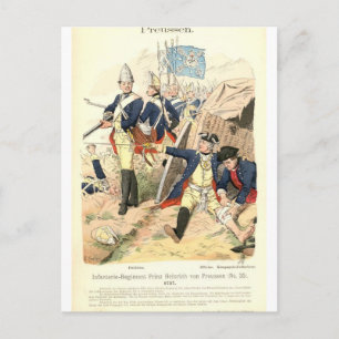 Preußische Fusiliers Postkarte