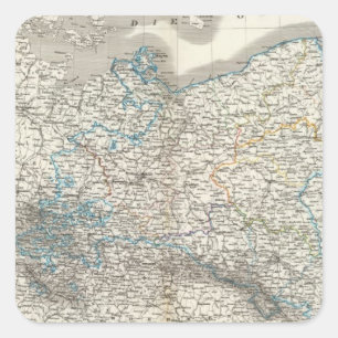 Preussische Staate - preussischer Staat Quadratischer Aufkleber